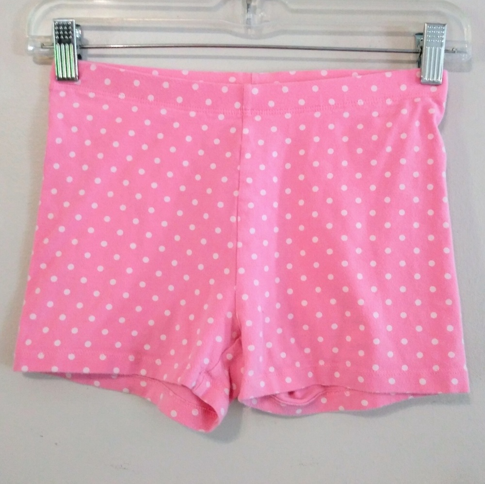 Mini Boden 11-12y Pink Dot Bike Shorts